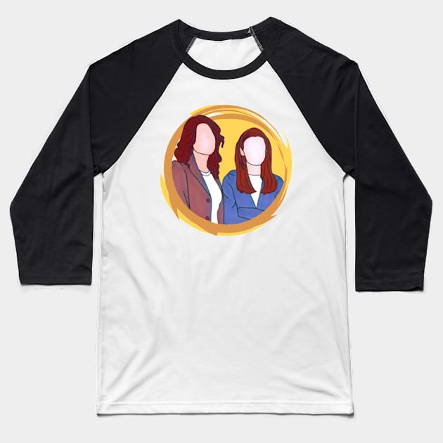 The Girls - Mother and Daughter - When You Lead I Will Follow II Baseball T-Shirt by Fenay-Designs